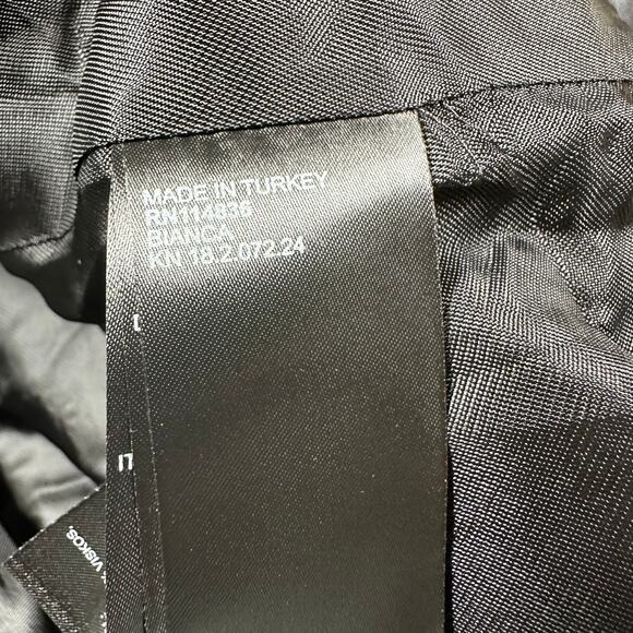 Reiss NWOT Bianca Single Breasted Jacquard Pattern Blazer Black & White Size 4 - Picture 6 of 10